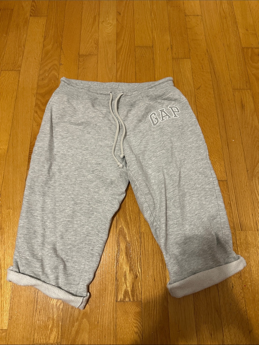 GAP Light Gray  Fleece Drawstring Shorts